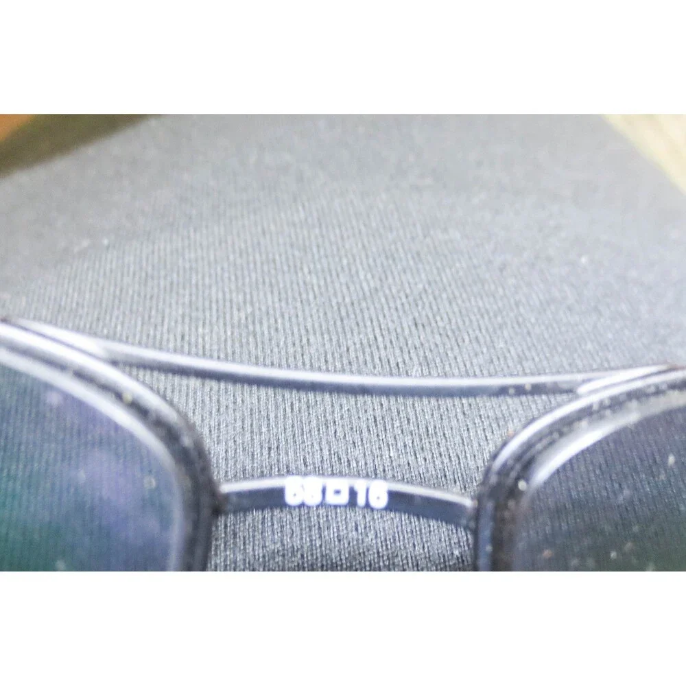 Kirkland Signature Shiraz 596187 Black Metal Rectangle Sunglasses Made in Italy